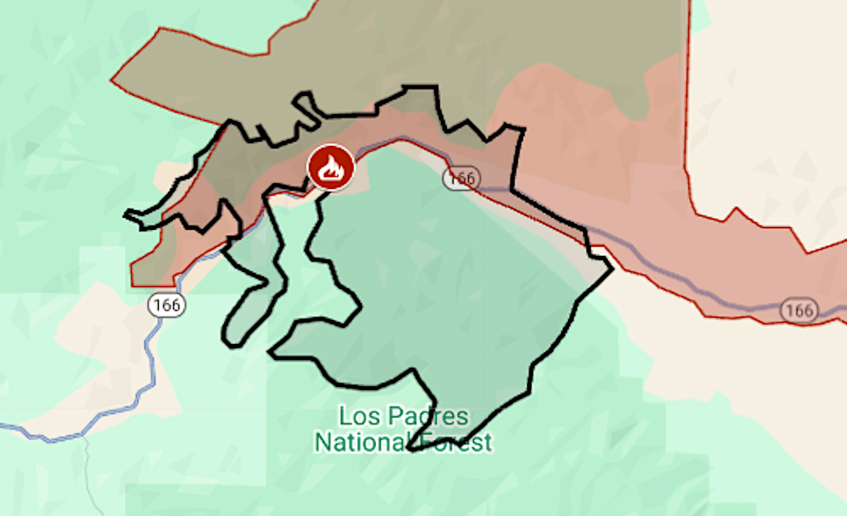 Map: Gifford Fire explodes to California’s 2nd-biggest of the year