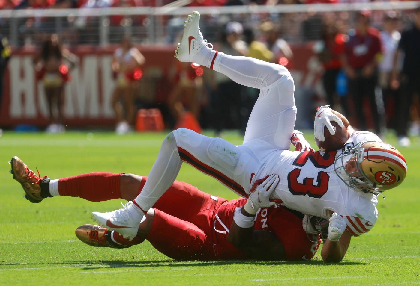 McCaffrey shows toughness again in 49ers’ win over Cardinals. How long he keep it up?