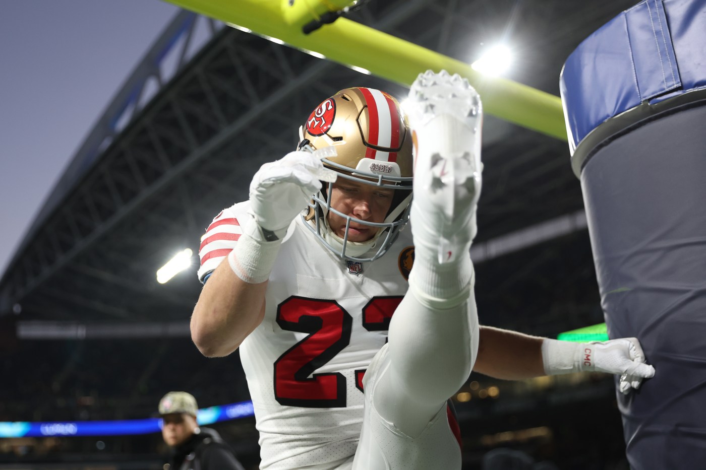 49ers injury report: Christian McCaffrey spotted but is he cleared for opener in Seattle?