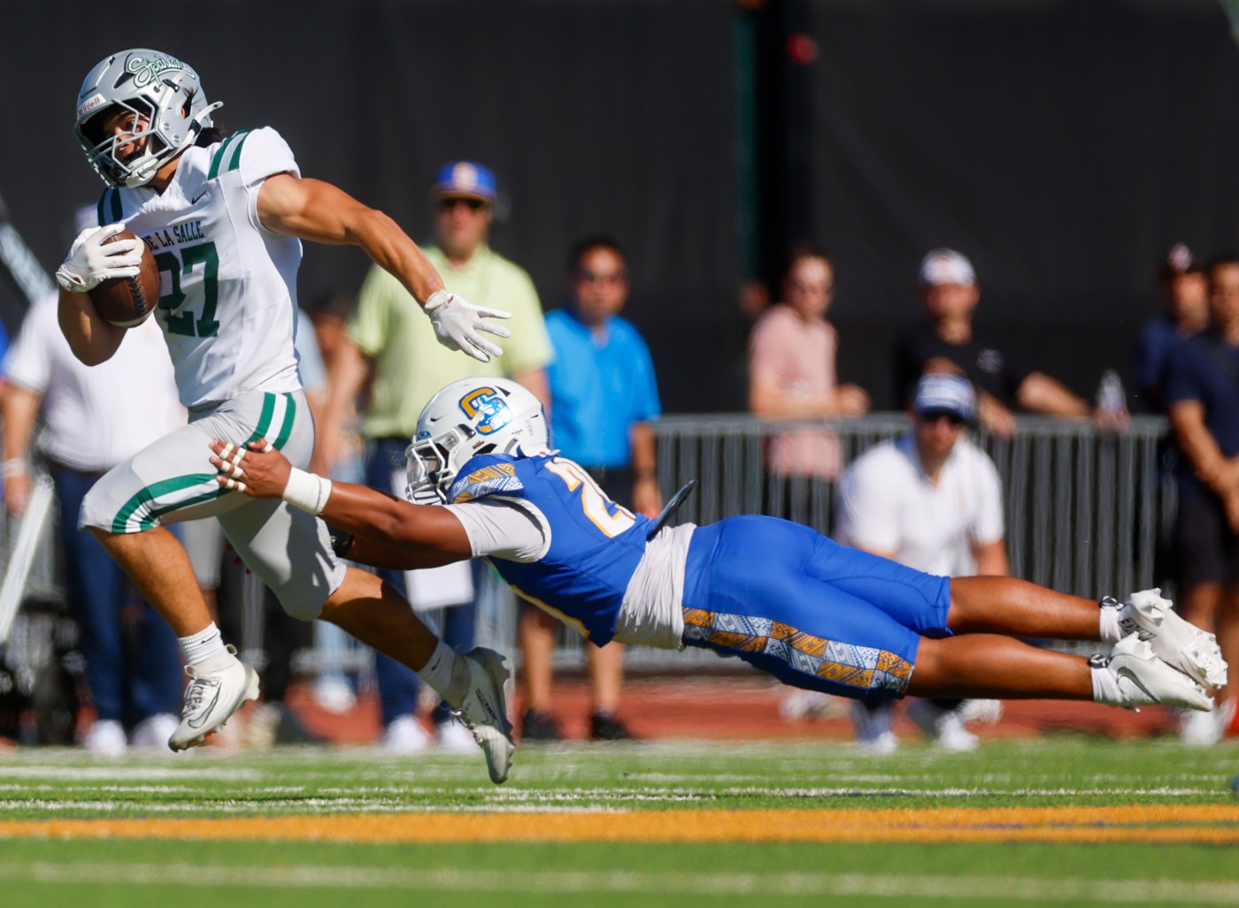 De La Salle, with help from a Brady, shuts out Serra on Tom Brady’s high school field