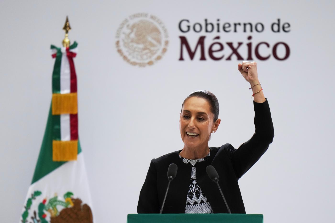 From Trump tariffs to social programs, Mexico’s first female president takes stock in address