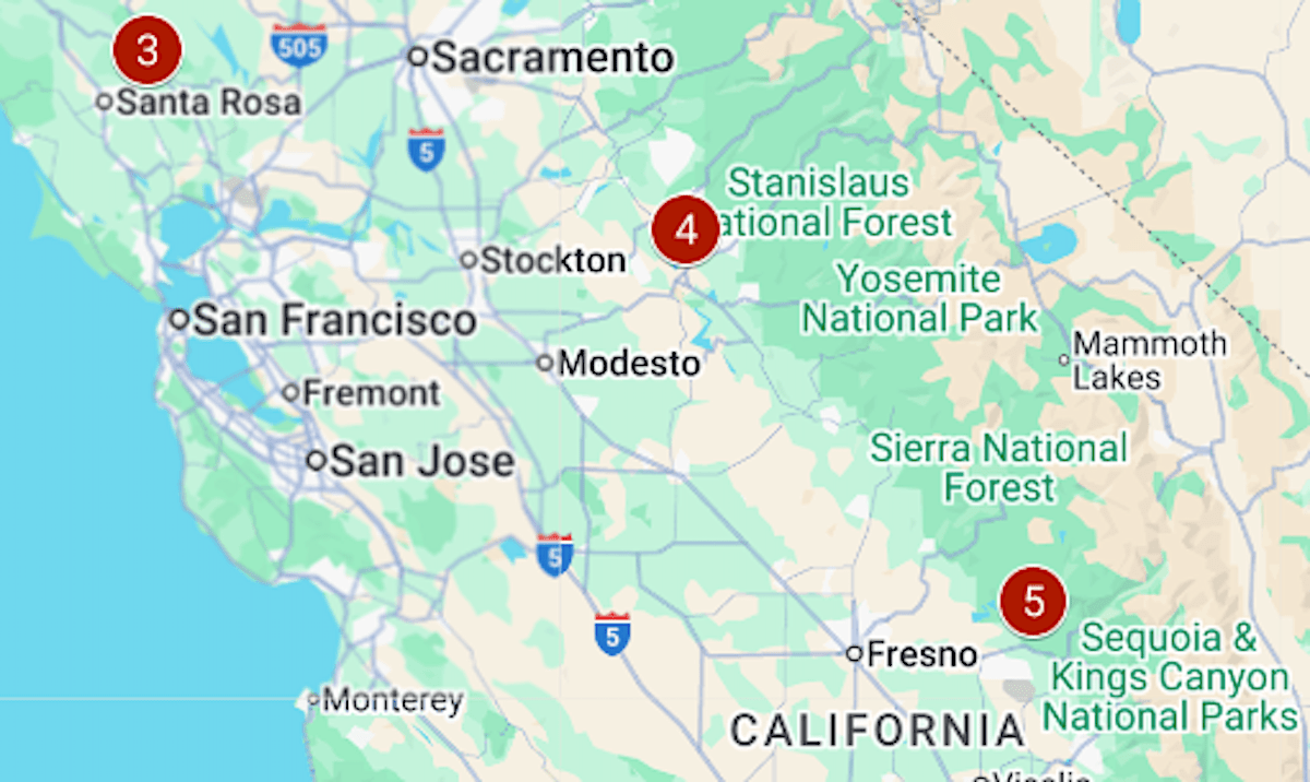 After the Labor Day lightning, here’s where wildfires are burning in California