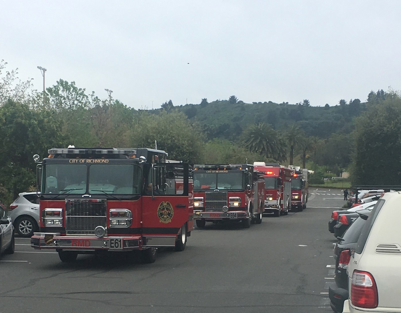 Richmond fire truck runs over man sleeping outside station