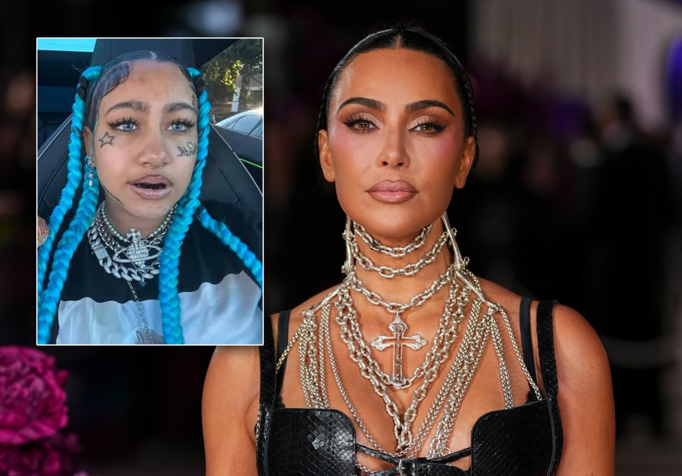Kim Kardashian responds to backlash over North West’s fake tattoos, piercings