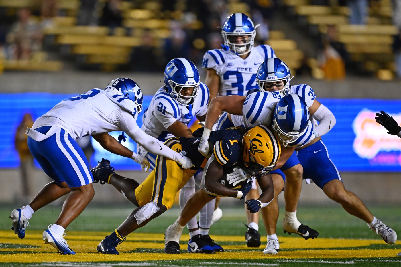 Cal fizzles after hot start as Duke sends Bears to a humbling 45-21 loss at home