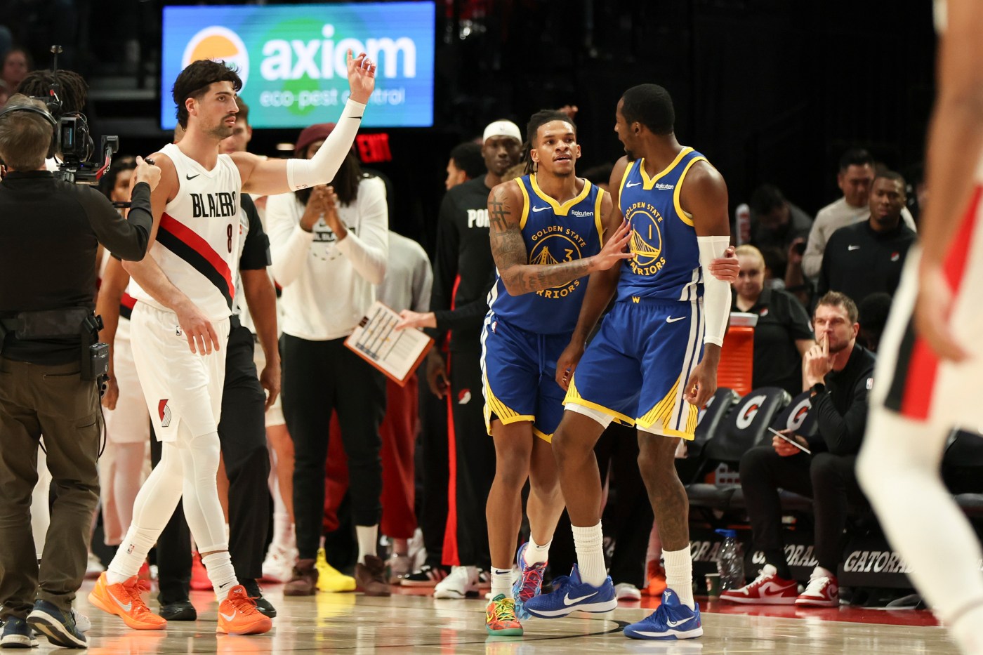 Warriors’ Kuminga fined for contact with official ahead of ejection at Blazers