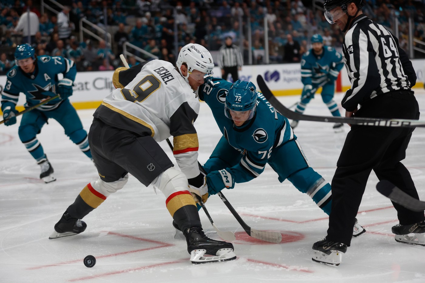 Late miscues cost Sharks in shocking season-opening loss to Golden Knights