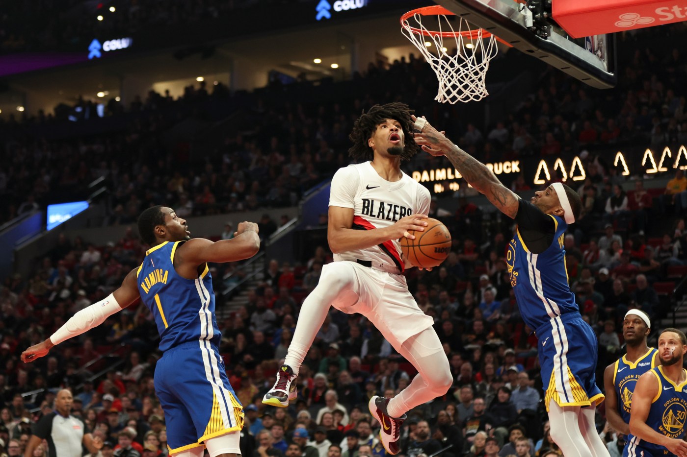 Surreal night: Warriors fall to Blazers team rocked by NBA gambling scandal