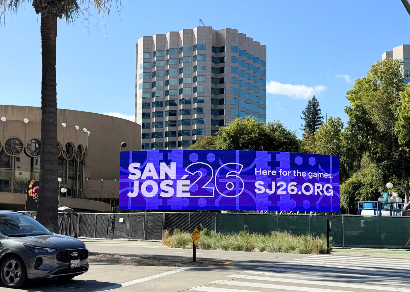 It’s big, bright and in front of San Jose’s Center for the Performing Arts