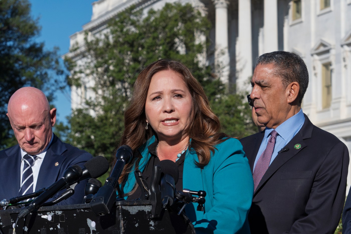 Barabak: She won in a landslide. But the president and Epstein have her in limbo.