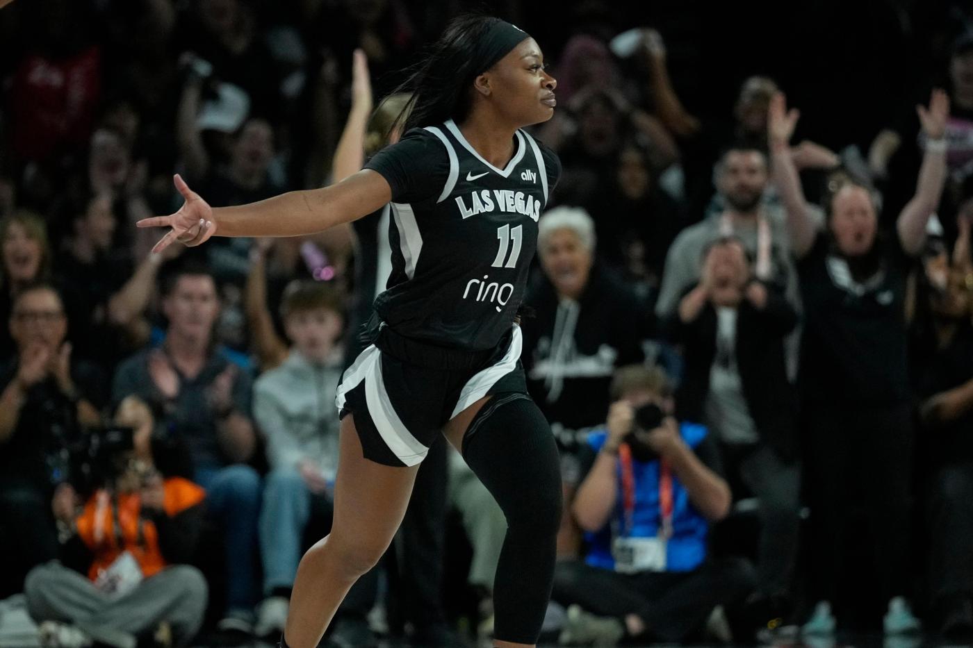 WNBA Finals: Las Vegas Aces bench comes up with needed spark in Game 1 win over Phoenix