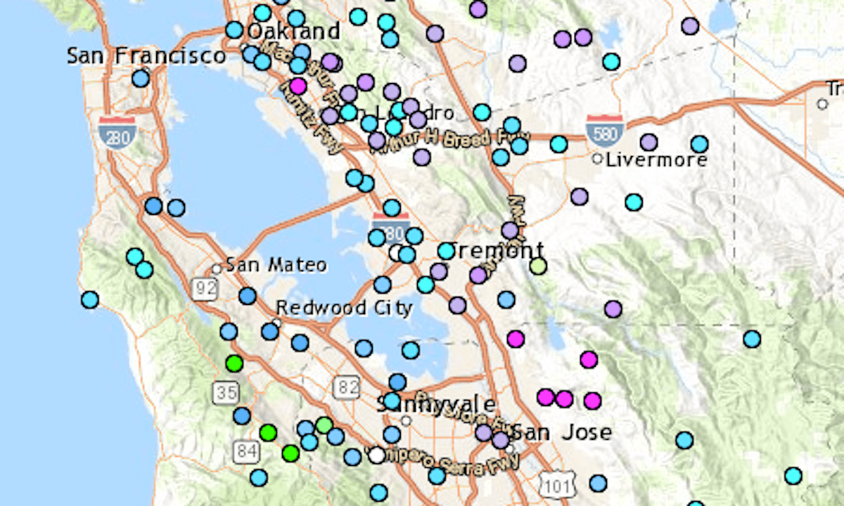 Chart: Rainfall totals from the Bay Area’s October storm
