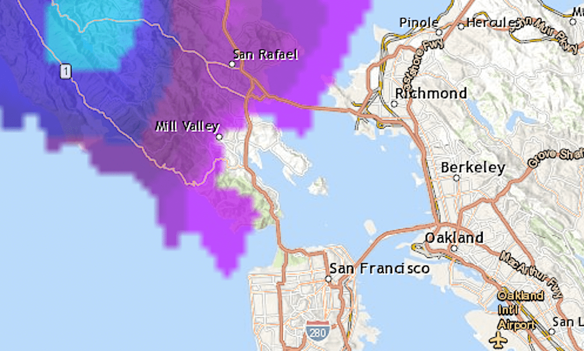 The wettest and windiest Bay Area places in this week’s storm